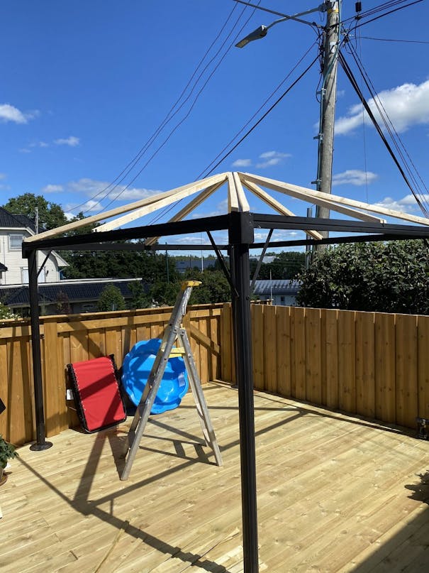 Hårdt tag pavillon Pavillon med hårdt tag